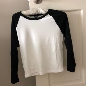 Black and white shirt